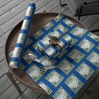 Retro Bananas Wrapping Paper Roll Vintage Baseball Heart Graphic Game Day Gifts