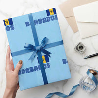Retro Barbados Wrapping Paper Roll Vintage Barbadian Souvenir Caribbean Island Pride Heritage Gift