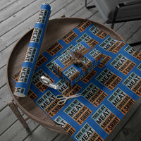 Retro BBQ Smoker This is My Meat Smoking Wrapping Paper Roll - Wonder Print Shop