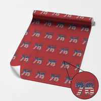 Retro Bicentennial Babe Est 1976 Wrapping Paper Roll 4th of July 50th Birthday Gift