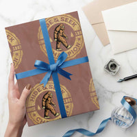 Retro Bigfoot Believer Wrapping Paper Roll Undefeated Sasquatch Hide And Seek Cryptozoology - Wonder Print Shop