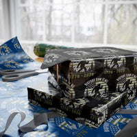 Retro Bigfoot Saw It All USA 250th Anniversary Wrapping Paper Roll 250 Years 1776 2026 4th of July Sasquatch Flag