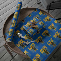 Retro Boston Ice Hockey Wrapping Paper Roll Fear The Bear