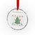 Retro Boujee Xmas Tree Crystal Glass Ornament Oh What Fun - Wonder Print Shop