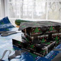 Retro Boujee Xmas Tree Wrapping Paper Roll Oh What Fun