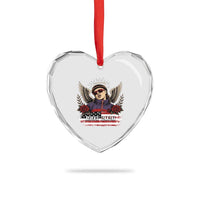 Retro Bowl Cut Music Icon Angel Wings Rest In Peace Heart Crystal Glass Ornament American Flag Memorial 1993 2026 Pop Culture Fan