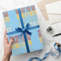 Retro Cat Lovers Wrapping Paper Roll You Cant Tell Me What To Do Youre Not My Cat Paw Print
