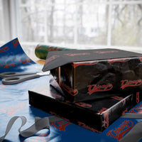 Retro Chicago Wrapping Paper Roll Varsity Script Vintage Sports Jersey Style 80s 90s