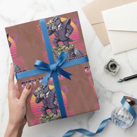 Retro City Hustle Pigeon Power Wrapping Paper Roll Funny 80s Style Money Bird Gangsta - Wonder Print Shop