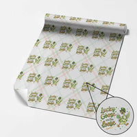 Retro Clover Duck Wrapping Paper Roll Lucky Goose On The Loose
