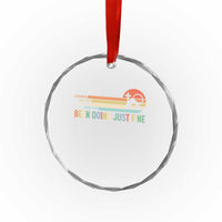 Retro Coming Out Of My Cave Christian Easter Parody Crystal Glass Ornament I’ve Been Doing Just Fine Resurrection Humor Faith Gift