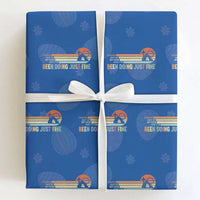 Retro Coming Out Of My Cave Christian Easter Parody Wrapping Paper Roll I’ve Been Doing Just Fine Resurrection Humor Faith Gift