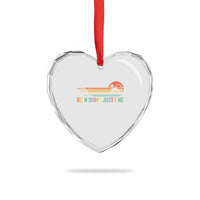 Retro Coming Out Of My Cave Christian Easter Parody Heart Crystal Glass Ornament I’ve Been Doing Just Fine Resurrection Humor Faith Gift