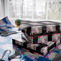 Retro Coquette 100 Days Of School Wrapping Paper Roll for Schoolgirls Teacher - Wonder Print Shop