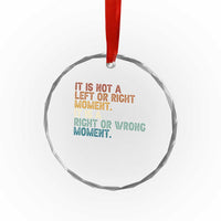 Retro Cory Booker Quotes Crystal Glass Ornament This is a Right or Wrong Moment Subtle FDT - Wonder Print Shop