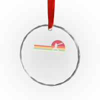 Retro Cricket Player Crystal Glass Ornament Retro Vintage Sport Batsman Cricket Gifts