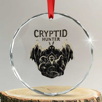 Retro Cryptid Hunter Crystal Glass Ornament Mothman Bigfoot Loch Ness Monster Cryptids TS10