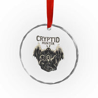 Retro Cryptid Hunter Crystal Glass Ornament Mothman Bigfoot Loch Ness Monster Cryptids TS10