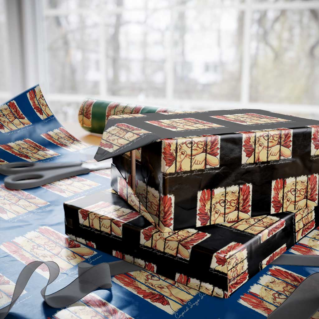 Retro Cupid Says Six Seven Wrapping Paper Roll 67 Valentines Day