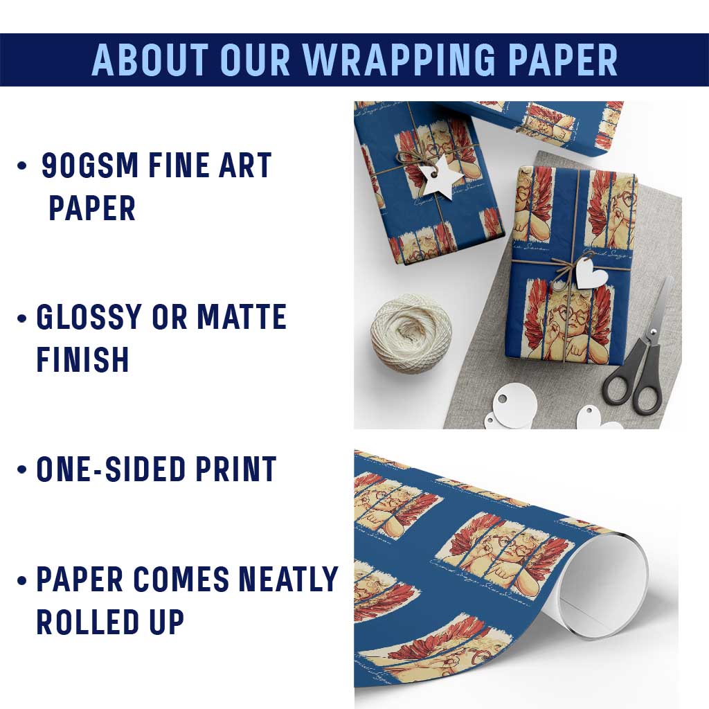 Retro Cupid Says Six Seven Wrapping Paper Roll 67 Valentines Day