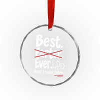 Retro Dad Worlds Best Farter I Mean Father Crystal Glass Ornament Funny Gag Gift Birthday Husband Dad Fathers Day