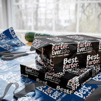 Retro Dad Worlds Best Farter I Mean Father Wrapping Paper Roll Funny Gag Gift Birthday Husband Dad Fathers Day