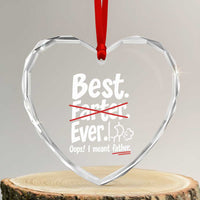 Retro Dad Worlds Best Farter I Mean Father Heart Crystal Glass Ornament Funny Gag Gift Birthday Husband Dad Fathers Day