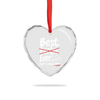 Retro Dad Worlds Best Farter I Mean Father Heart Crystal Glass Ornament Funny Gag Gift Birthday Husband Dad Fathers Day