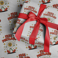 Retro Daisy Free Portland Wrapping Paper Roll Oregon Freedom Fighter Flower Groovy Graphic - Wonder Print Shop