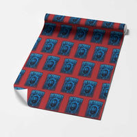 Retro Detroit Football Wrapping Paper Roll Love Lions Bootleg Vintage Rap Tee - Wonder Print Shop
