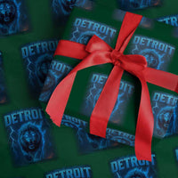 Retro Detroit Football Wrapping Paper Roll Love Lions Bootleg Vintage Rap Tee - Wonder Print Shop