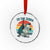 Retro Ed the Zebra Meme Crystal Glass Ornament Funny Viral Escape Animal Helicopter Rescue - Wonder Print Shop