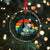 Retro Ed the Zebra Meme Crystal Glass Ornament Funny Viral Escape Animal Helicopter Rescue - Wonder Print Shop