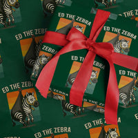 Retro Ed the Zebra Meme Wrapping Paper Roll Funny Viral Escape Animal - Wonder Print Shop