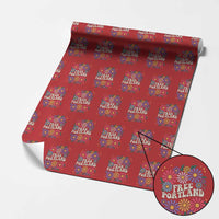 Retro Groovy Free Portland Wrapping Paper Roll Oregon Freedom Fighter Peaceful Hippie 70s Style - Wonder Print Shop