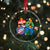 Retro Groovy Merry Christmas Ornament Ho Ho Ho Crystal Glass Ornament TS02