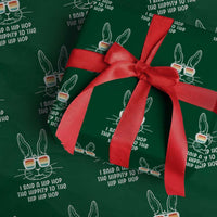Retro Hip Hop Easter Bunny Wrapping Paper Roll Funny Hippity Cool Rabbit Lovers Toddler - Wonder Print Shop