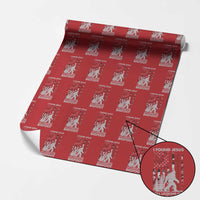 Retro I Found Jesus Still Looking For Bigfoot Wrapping Paper Roll Camouflage US American Flag Camo