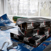 Retro I Found Jesus Still Looking For Bigfoot Wrapping Paper Roll Camouflage US American Flag Camo