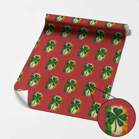 Retro Ireland Shamrock Irish Flag St Patricks Day Wrapping Paper Roll