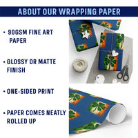 Retro Ireland Shamrock Irish Flag St Patricks Day Wrapping Paper Roll