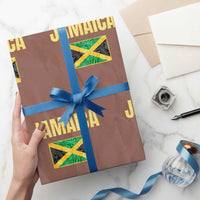 Retro Jamaica Wrapping Paper Roll Tropical Jamaican Flag