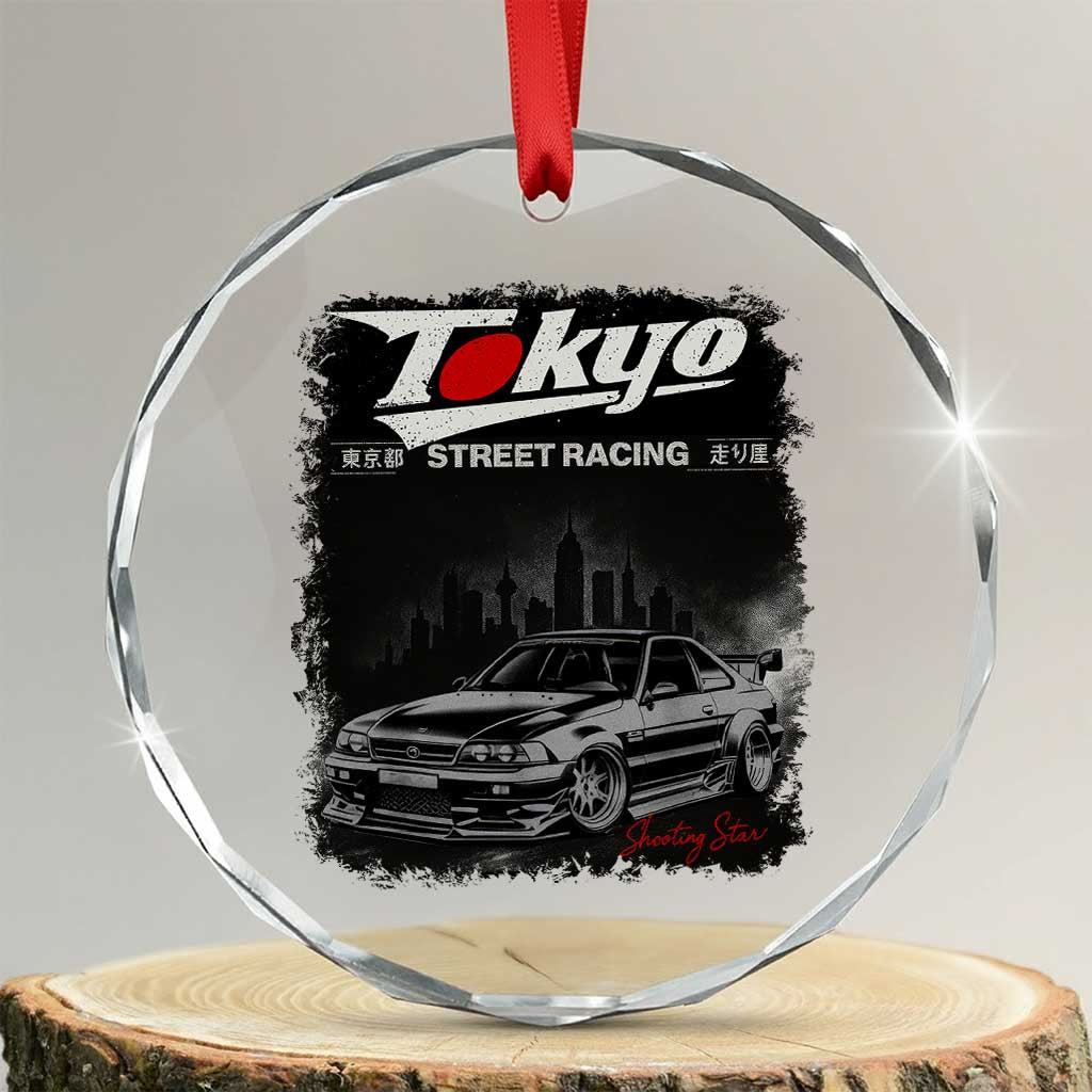 Retro JDM Drift Car Crystal Glass Ornament Japanese Tokyo Japan Drifting Race Car TS10
