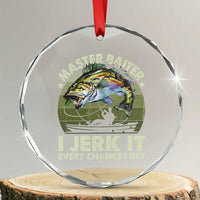 Retro Master Baiter Crystal Glass Ornament Funny Bass Fishing Fisher TS10
