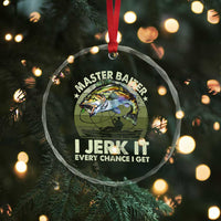 Retro Master Baiter Crystal Glass Ornament Funny Bass Fishing Fisher TS10