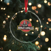 Retro Mongo is Appalled Crystal Glass Ornament Princess Donut and Mongo Book Lover