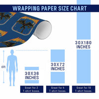 Retro Mothman Wrapping Paper Roll Vintage Comicbook Style Cryptid Lore Cryptozoology - Wonder Print Shop