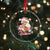 Retro Pink Santa Crystal Glass Ornament Tis The Season Feliz Navidad Latin America Mexican Christmas - Wonder Print Shop