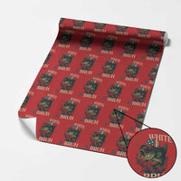 Retro Red White And Bruh Fishing Wrapping Paper Roll Funny Patriotic Bass 4th Of July - Wonder Print Shop
