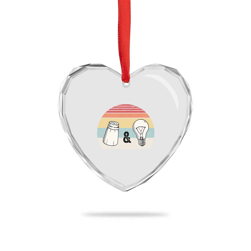 Retro Salt And Light Be Ye Salt Christian Heart Crystal Glass Ornament - Wonder Print Shop